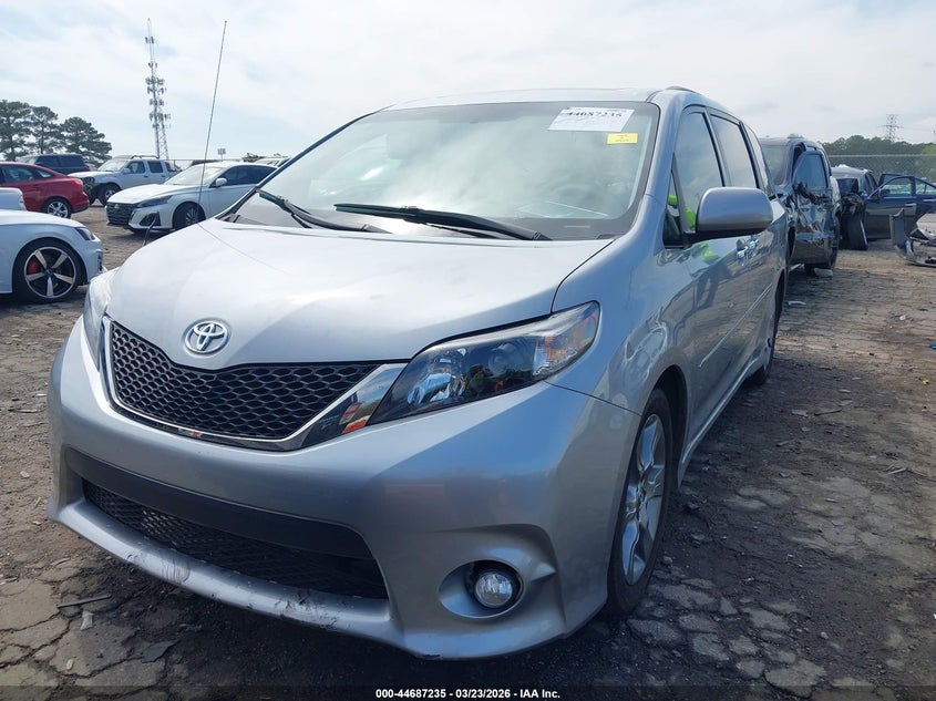 2014 Toyota Sienna VIN 5TDXK3DC6ES419246 IAAI salvage auction — FRONT END, Wait Title, sold $1,650 on 2026-07-22 (photo 6)
