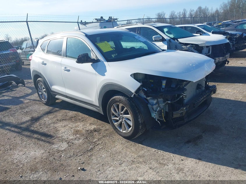 2018 Hyundai Tucson VIN KM8J33A42JU727001 IAAI salvage auction — FRONT END, Wait Title, sold $3,050 on 2026-07-06 (photo 1)