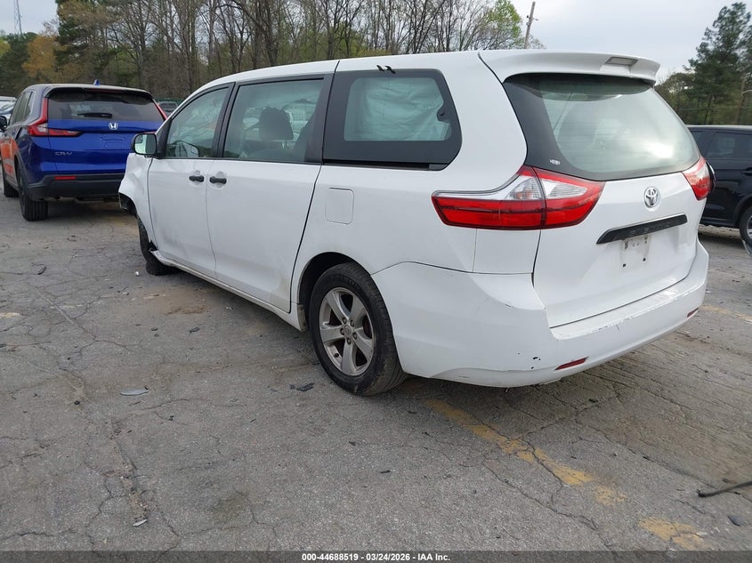 2015 Toyota Sienna VIN 5TDZK3DC2FS600838 IAAI salvage auction — FRONT END, Salvage (Georgia), sold $1,225 on 2026-07-08 (photo 3)