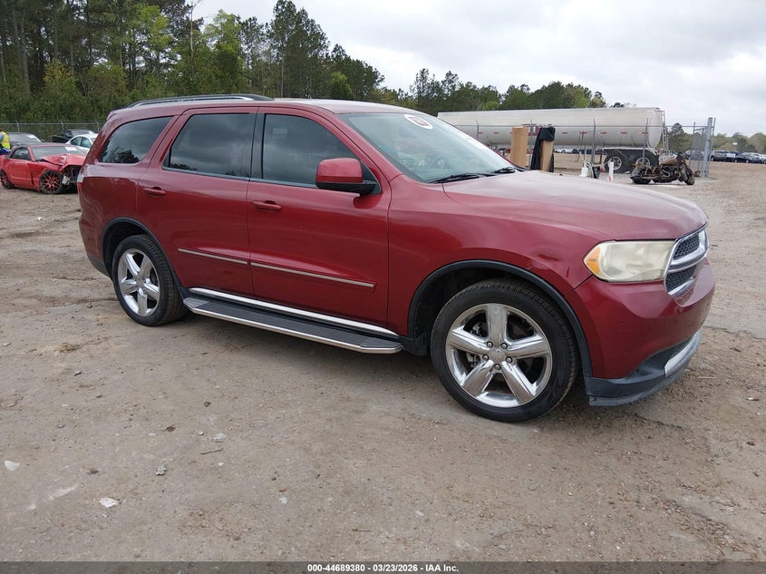 2013 Dodge Durango VIN 1C4RDHAG8DC683608 IAAI salvage auction — Front End, Clear (Texas), sold $1,150 on 2026-04-15 (photo 1)