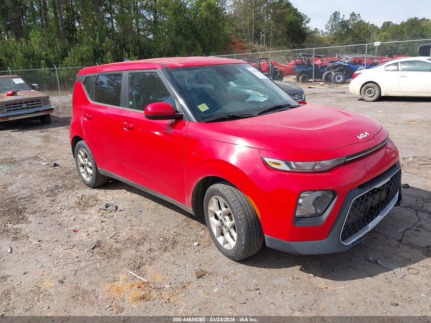 2022 Kia Soul VIN KNDJ23AU2N7159604 IAAI salvage auction — FRONT END, Wait Title, sold $2,500 on 2026-07-12 (photo 1)