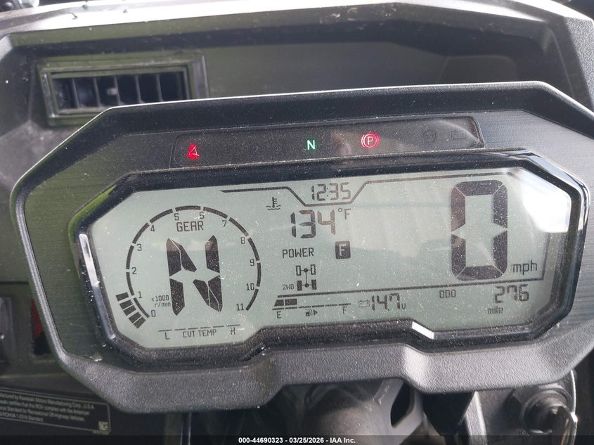 2025 Kawasaki VIN JKARTCE14SB501086 IAAI salvage auction — ROLLOVER, Original (Texas), sold $4,050 on 2026-07-05 (photo 7)