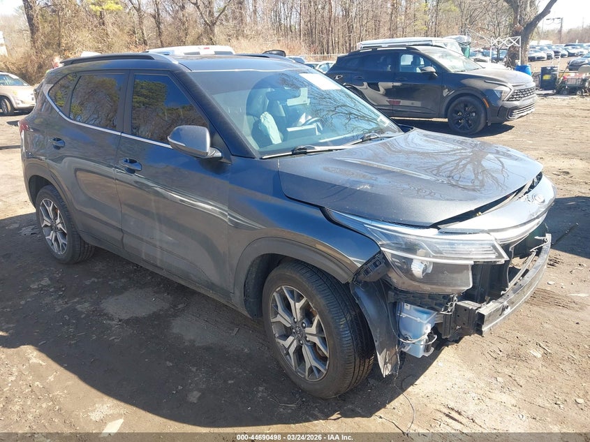 2021 Kia Seltos VIN KNDERCAA6M7151278 IAAI salvage auction — FRONT END, Salvage (Idaho), sold $25 on 2026-07-28 (photo 1)