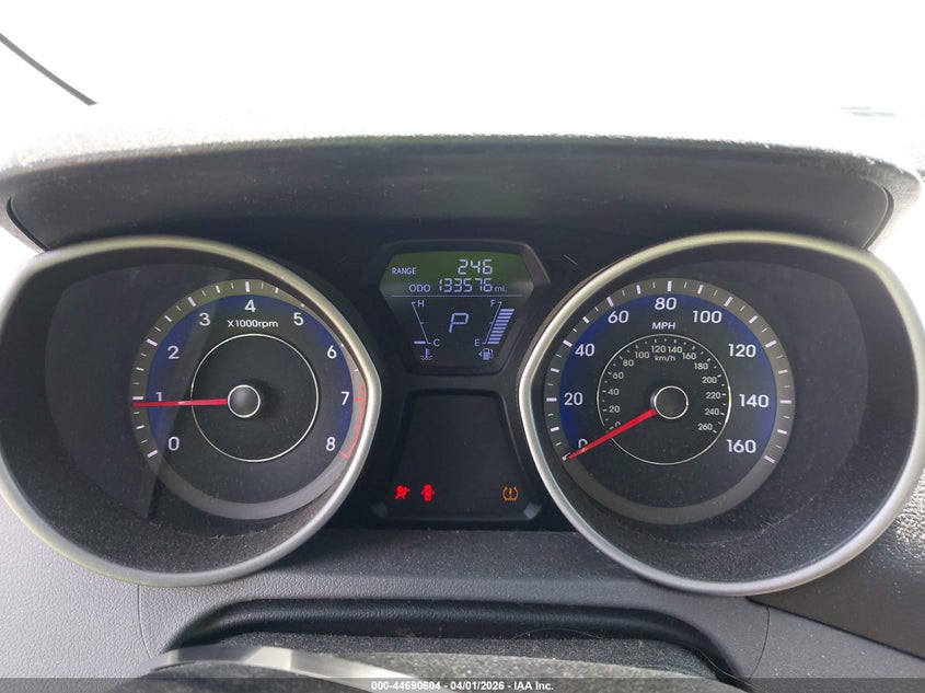 2013 Hyundai Elantra VIN KMHDH4AE0DU665616 IAAI salvage auction — STORM DAMAGE, Wait Title, sold $250 on 2026-07-23 (photo 7)