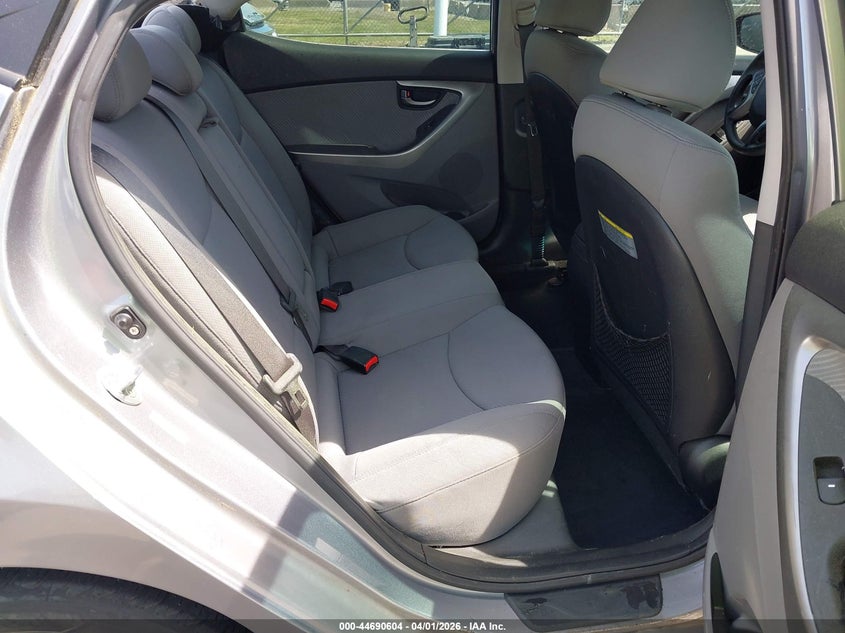 2013 Hyundai Elantra VIN KMHDH4AE0DU665616 IAAI salvage auction — STORM DAMAGE, Wait Title, sold $250 on 2026-07-23 (photo 8)