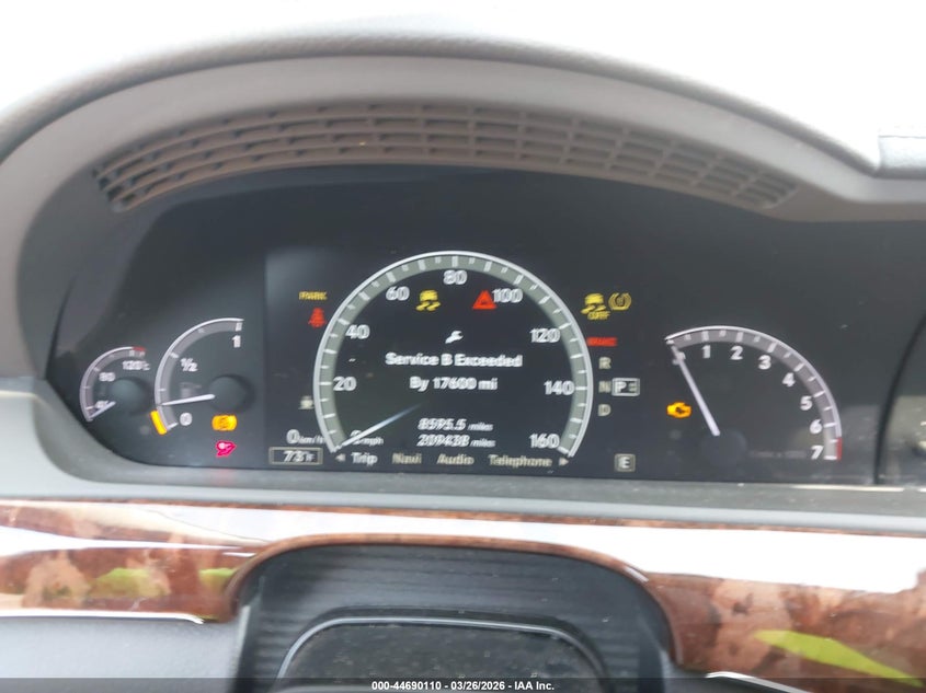 2011 Mercedes-benz S class VIN WDDNG7BB6BA410653 IAAI salvage auction — FRONT END, Salvage (Alabama), sold $825 on 2026-07-08 (photo 7)