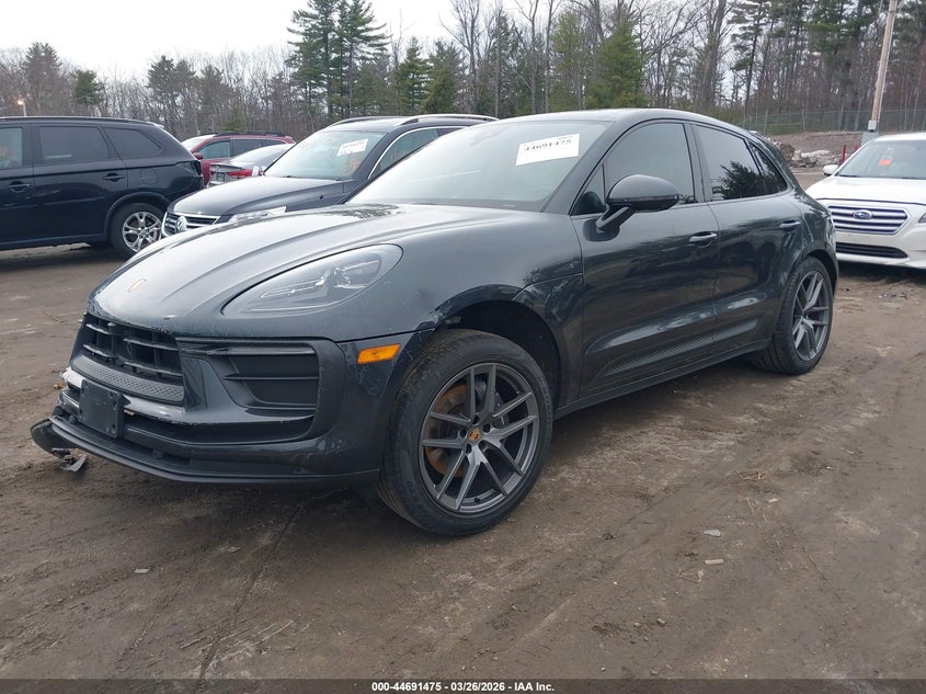 2023 Porsche Macan VIN WP1AA2A57PLB16813 IAAI salvage auction — FRONT END, Salvage (Massachusetts), sold $27,125 on 2026-07-17 (photo 2)