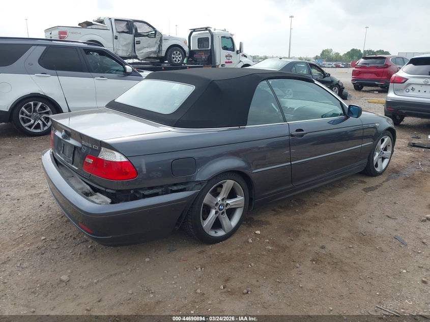2006 BMW 3er VIN WBABW334X6PX85454 IAAI salvage auction — REAR END, Original (Texas), sold $1,700 on 2026-08-13 (photo 4)