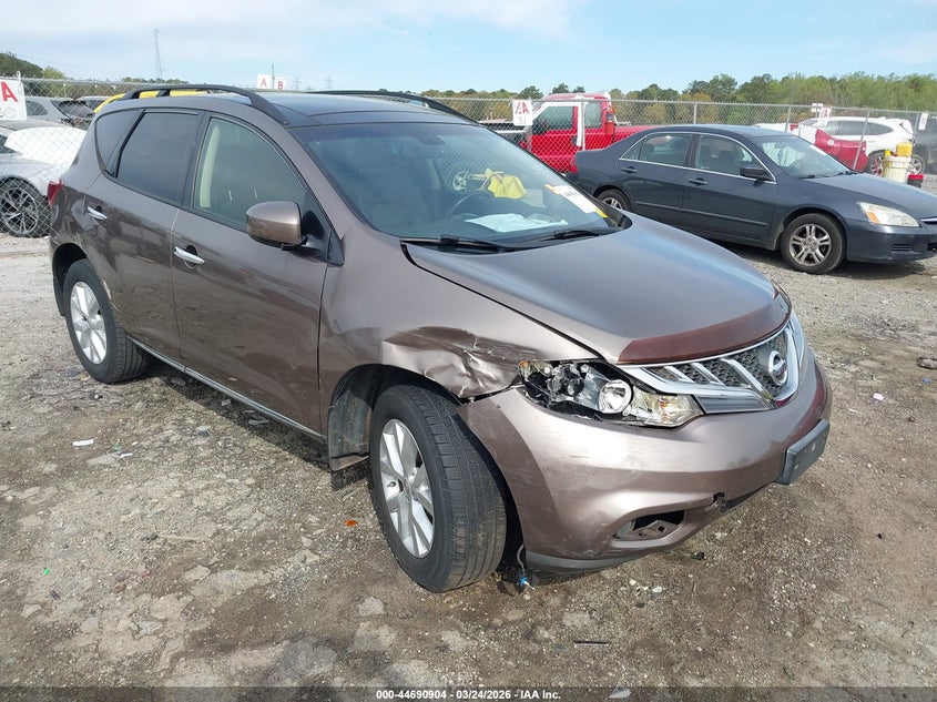 2014 Nissan Murano VIN JN8AZ1MU8EW401446 IAAI salvage auction — RIGHT REAR, Wait Title, sold $500 on 2026-07-22 (photo 1)