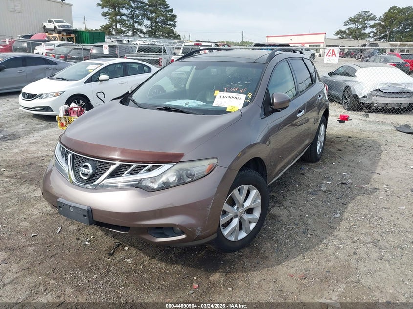 2014 Nissan Murano VIN JN8AZ1MU8EW401446 IAAI salvage auction — RIGHT REAR, Wait Title, sold $500 on 2026-07-22 (photo 2)