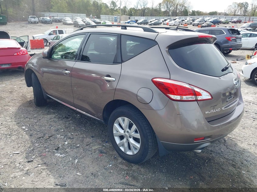 2014 Nissan Murano VIN JN8AZ1MU8EW401446 IAAI salvage auction — RIGHT REAR, Wait Title, sold $500 on 2026-07-22 (photo 3)