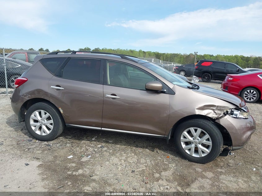 2014 Nissan Murano VIN JN8AZ1MU8EW401446 IAAI salvage auction — RIGHT REAR, Wait Title, sold $500 on 2026-07-22 (photo 6)