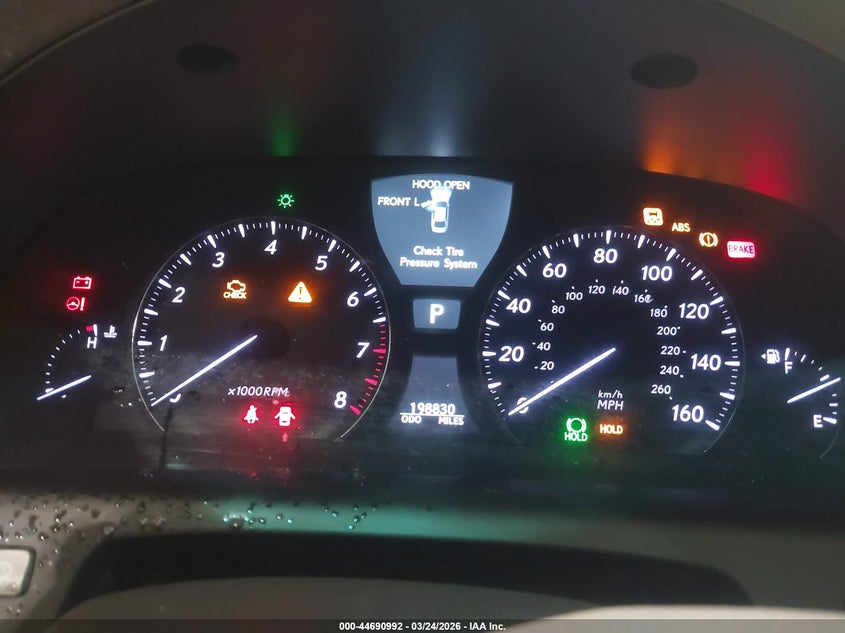 2009 Lexus Ls 460 VIN JTHCL46FX95002327 IAAI salvage auction — RIGHT SIDE, Clear (Montana), sold $1,225 on 2026-07-20 (photo 7)