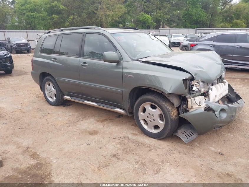 2004 Toyota Highlander VIN JTEEP21A640067000 IAAI salvage auction — FRONT END, Salvage (Texas), sold $525 on 2026-07-09 (photo 1)