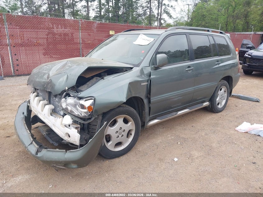 2004 Toyota Highlander VIN JTEEP21A640067000 IAAI salvage auction — FRONT END, Salvage (Texas), sold $525 on 2026-07-09 (photo 2)