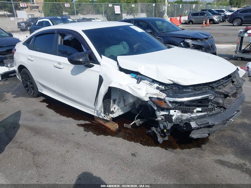 2025 Honda Civic VIN 2HGFE2F59SH526282 IAAI salvage auction — FRONT END, Salvage (California), sold $5,275 on 2026-07-24 (photo 1)