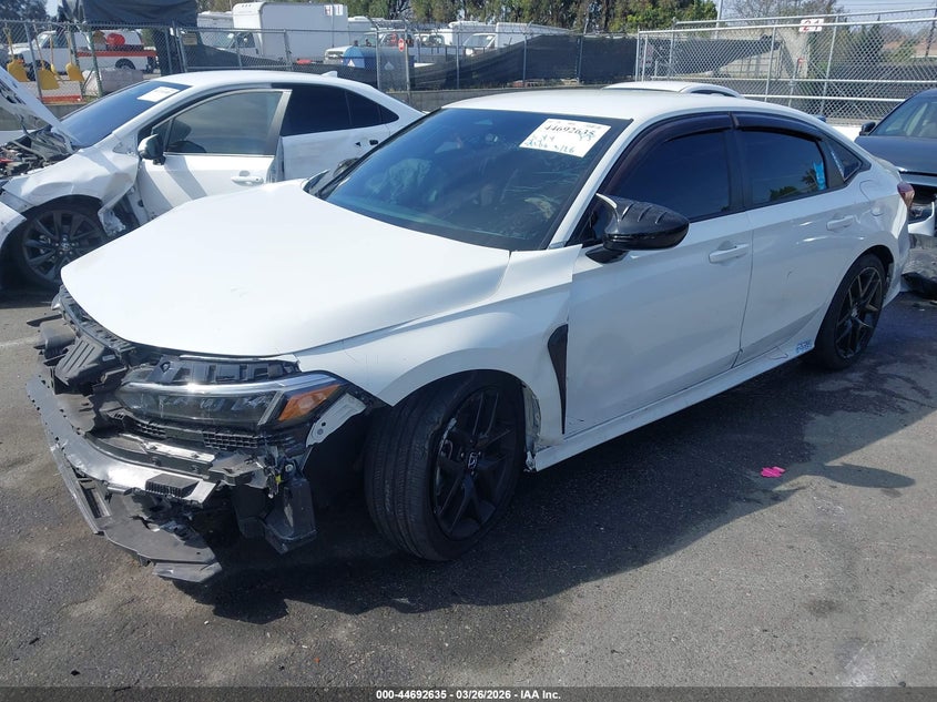 2025 Honda Civic VIN 2HGFE2F59SH526282 IAAI salvage auction — FRONT END, Salvage (California), sold $5,275 on 2026-07-24 (photo 2)