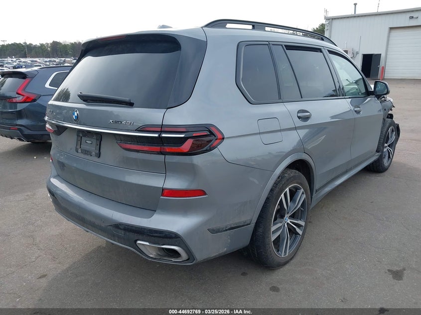 2024 BMW X7 VIN 5UX23EM04R9S76938 IAAI salvage auction — RIGHT FRONT, Wait Title, sold $40,050 on 2026-07-14 (photo 4)