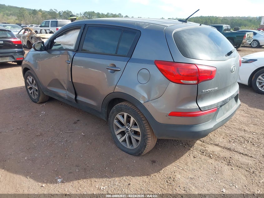 2016 Kia Sportage VIN KNDPB3AC3G7800456 IAAI salvage auction — LEFT SIDE, Wait Title, sold $950 on 2026-07-08 (photo 3)