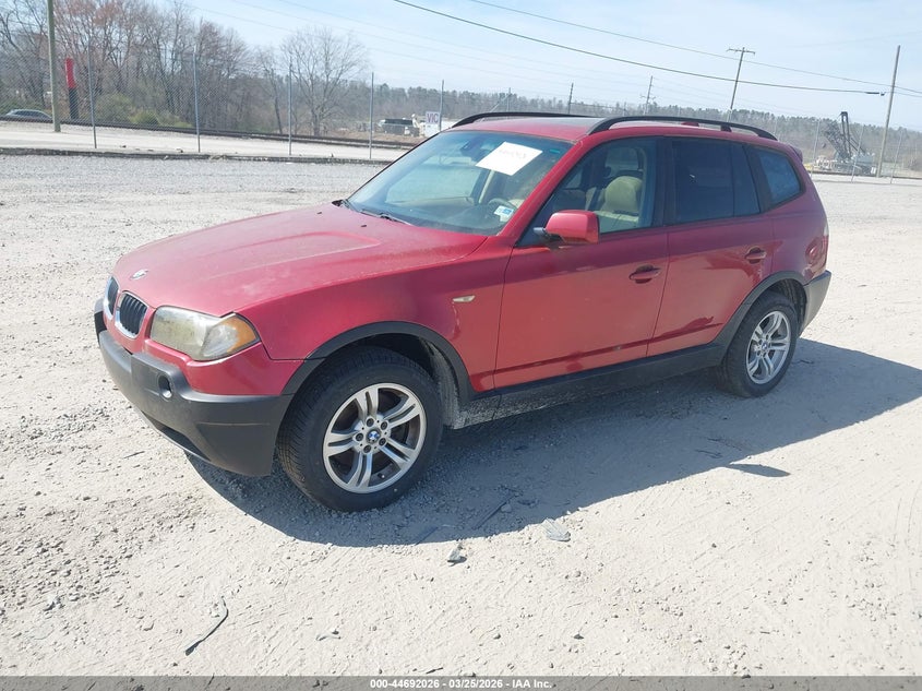 2005 BMW X3 VIN WBXPA93445WD07888 IAAI salvage auction — NORMAL WEAR, Clear (Michigan), sold $400 on 2026-07-31 (photo 2)