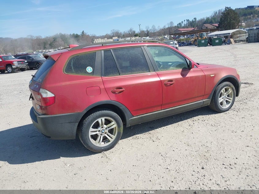 2005 BMW X3 VIN WBXPA93445WD07888 IAAI salvage auction — NORMAL WEAR, Clear (Michigan), sold $400 on 2026-07-31 (photo 4)