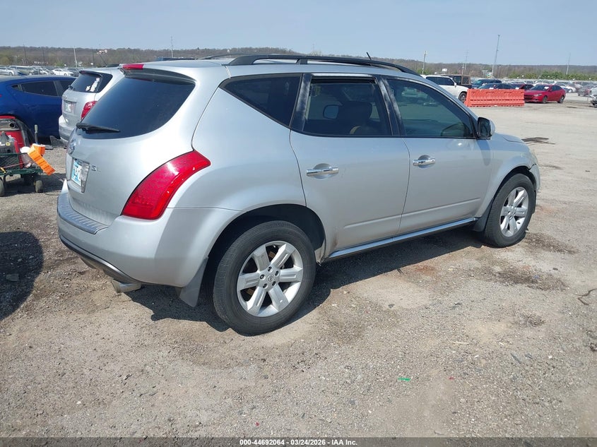 2007 Nissan Murano VIN JN8AZ08T87W500217 IAAI salvage auction — RIGHT FRONT, Clear (Oklahoma), sold $500 on 2026-07-07 (photo 4)