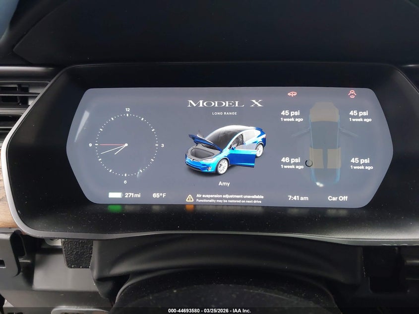 2019 Tesla Model x VIN 5YJXCAE28KF202045 IAAI salvage auction — RIGHT SIDE, Salvage (California), sold $5,700 on 2026-07-29 (photo 7)