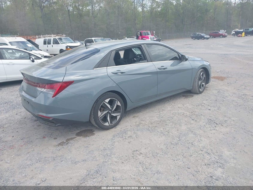 2023 Hyundai Elantra VIN KMHLP4AG3PU406137 IAAI salvage auction — REAR END, Wait Title, sold $5,600 on 2026-07-26 (photo 4)