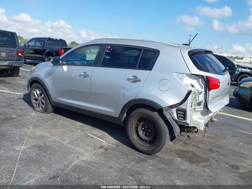 2015 Kia Sportage VIN KNDPB3ACXF7712583 IAAI salvage auction — REAR END, Wait Title, sold $2,025 on 2026-07-21 (photo 3)