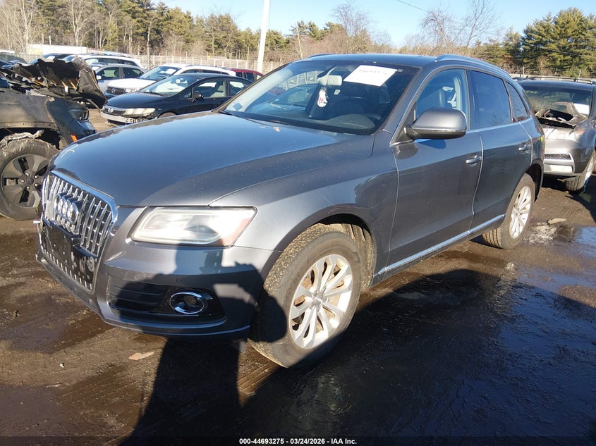 2013 Audi Q5 VIN WA1LFAFP5DA008823 IAAI salvage auction — FRONT END, Salvage (Massachusetts), sold $850 on 2026-07-31 (photo 2)