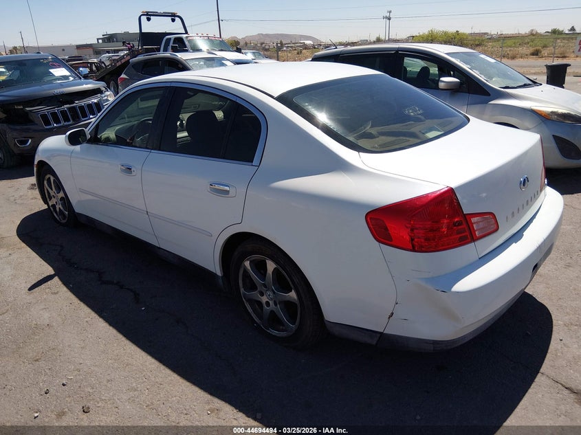 2003 Infiniti G VIN JNKCV51E53M300389 IAAI salvage auction — LEFT & RIGHT, Salvage (New Mexico), sold $475 on 2026-07-08 (photo 3)