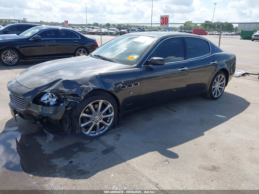 2007 Maserati Quattroporte VIN ZAMFE39A470028379 IAAI salvage auction — LEFT FRONT, Salvage (Texas), sold $1,425 on 2026-07-09 (photo 2)