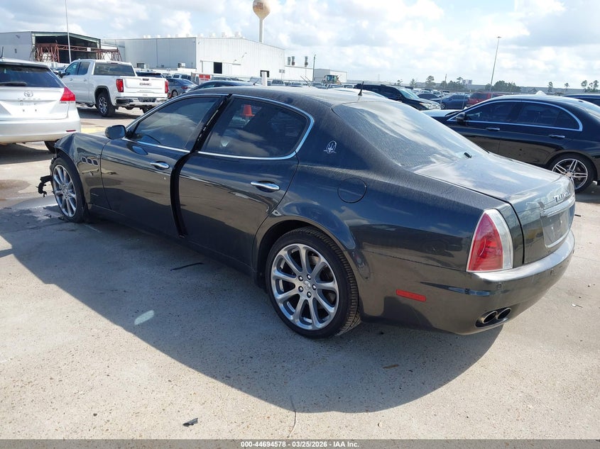 2007 Maserati Quattroporte VIN ZAMFE39A470028379 IAAI salvage auction — LEFT FRONT, Salvage (Texas), sold $1,425 on 2026-07-09 (photo 3)