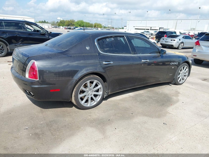 2007 Maserati Quattroporte VIN ZAMFE39A470028379 IAAI salvage auction — LEFT FRONT, Salvage (Texas), sold $1,425 on 2026-07-09 (photo 4)