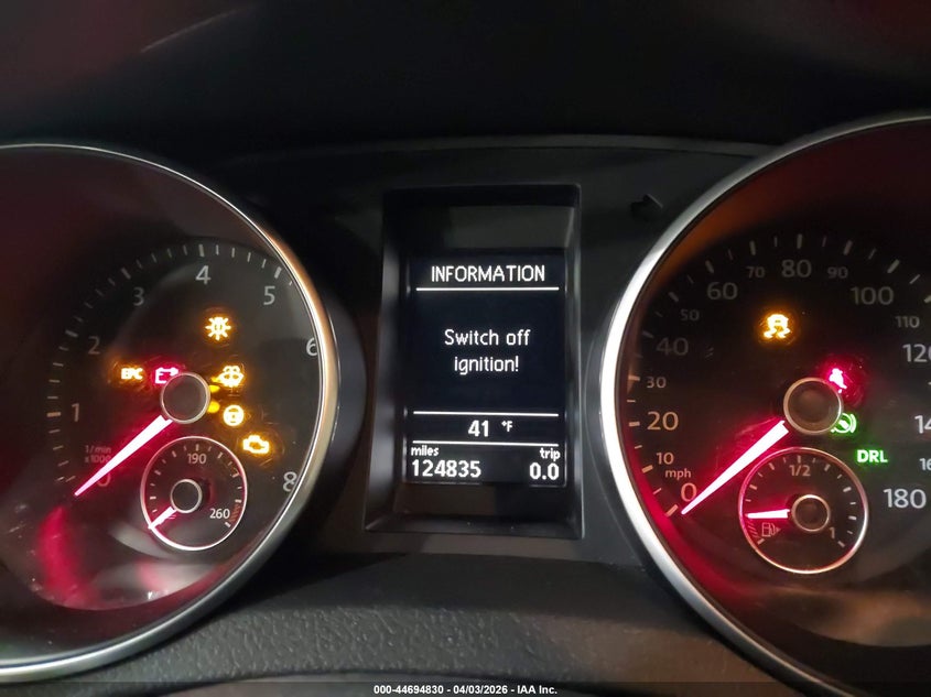 2011 Volkswagen Gti VIN WVWFV7AJ8BW213340 IAAI salvage auction — MECHANICAL, Salvage (Texas), sold $500 on 2026-07-08 (photo 7)
