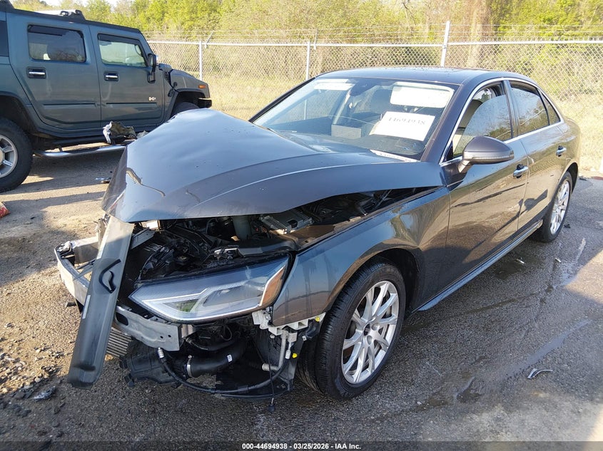 2021 Audi A4 VIN WAUABAF40MA076023 IAAI salvage auction — FRONT END, Wait Title, sold $2,375 on 2026-07-07 (photo 2)