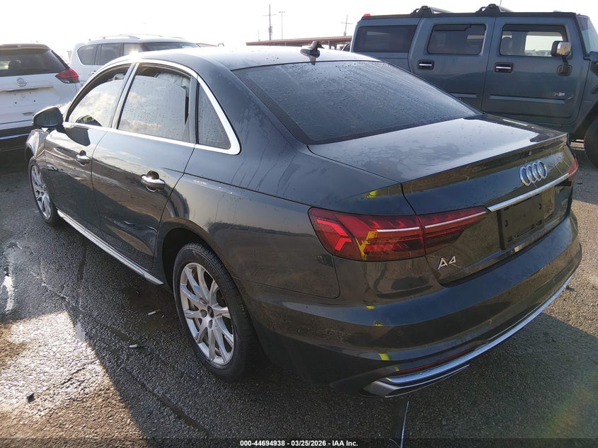 2021 Audi A4 VIN WAUABAF40MA076023 IAAI salvage auction — FRONT END, Wait Title, sold $2,375 on 2026-07-07 (photo 3)