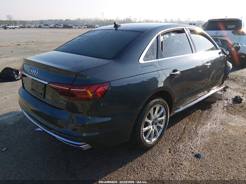 2021 Audi A4 VIN WAUABAF40MA076023 IAAI salvage auction — FRONT END, Wait Title, sold $2,375 on 2026-07-07 (photo 4)