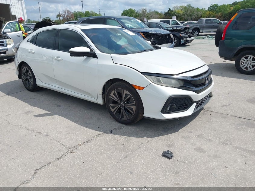2018 Honda Civic VIN SHHFK7H58JU222977 IAAI salvage auction — LEFT REAR, Wait Title, sold $3,525 on 2026-07-08 (photo 1)