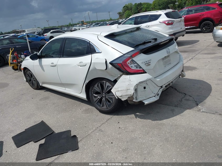 2018 Honda Civic VIN SHHFK7H58JU222977 IAAI salvage auction — LEFT REAR, Wait Title, sold $3,525 on 2026-07-08 (photo 3)
