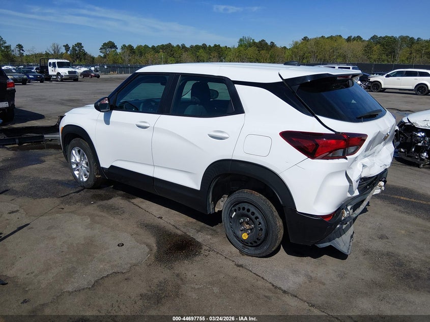 2023 Chevrolet Trailblazer VIN KL79MMS25PB079937 IAAI salvage auction — REAR END, Salvage (South Carolina), sold $4,100 on 2026-07-15 (photo 3)