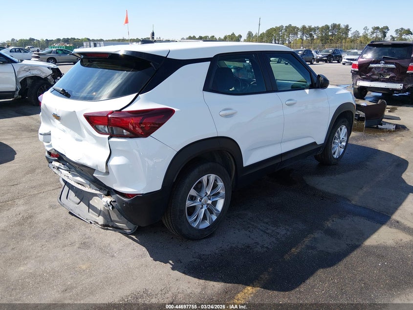 2023 Chevrolet Trailblazer VIN KL79MMS25PB079937 IAAI salvage auction — REAR END, Salvage (South Carolina), sold $4,100 on 2026-07-15 (photo 4)