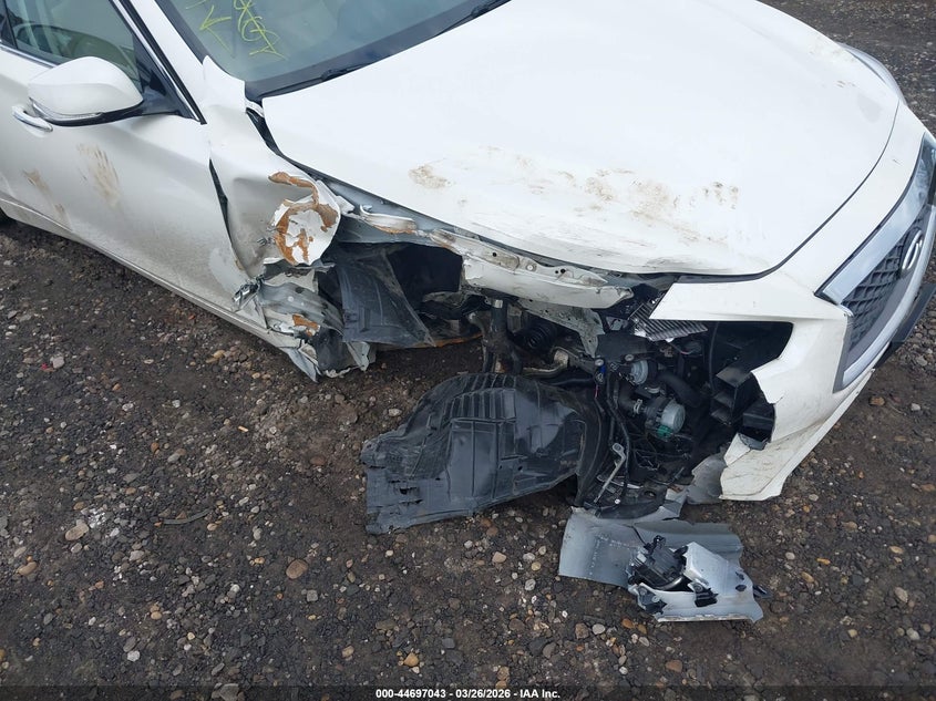 2019 Infiniti Q50 VIN JN1EV7AR9KM593708 IAAI salvage auction — FRONT & REAR, Wait Title, sold $3,050 on 2026-07-07 (photo 6)