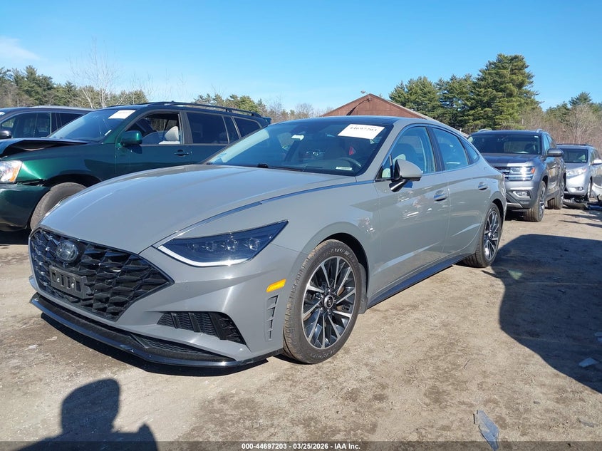 2021 Hyundai Sonata VIN 5NPEH4J2XMH093480 IAAI salvage auction — REAR END, Wait Title, sold $8,100 on 2026-07-05 (photo 2)