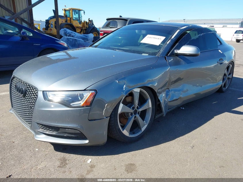 2013 Audi A5 VIN WAULFAFR5DA010155 IAAI salvage auction — LEFT SIDE, Salvage (Oregon), sold $1,425 on 2026-07-14 (photo 2)