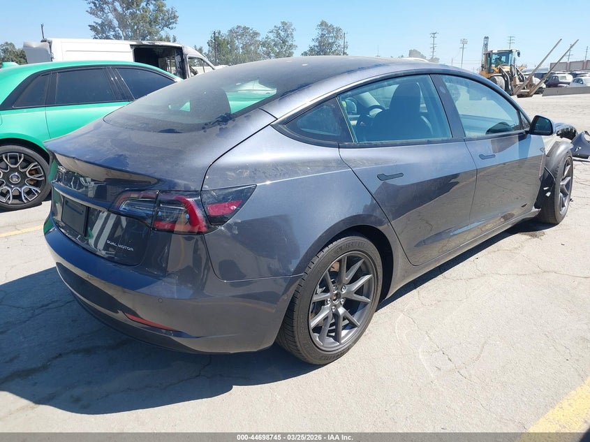 2022 Tesla Model 3 VIN 5YJ3E1EB0NF256761 IAAI salvage auction — FRONT END, Wait Title, sold $8,600 on 2026-07-08 (photo 4)