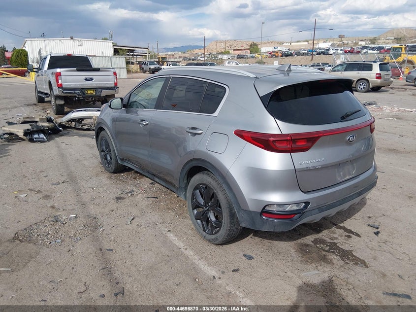 2020 Kia Sportage VIN KNDP63AC2L7687615 IAAI salvage auction — RIGHT SIDE, Clear (New Mexico), sold $4,100 on 2026-07-13 (photo 3)