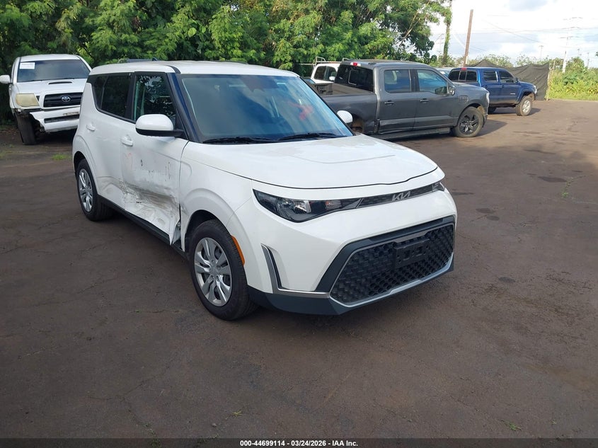 2025 Kia Soul VIN KNDJ23AU5S7941343 IAAI salvage auction — RIGHT SIDE, Salvage (Hawaii), sold $75 on 2026-07-21 (photo 1)
