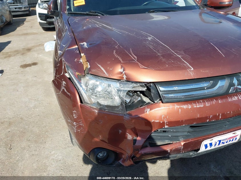 2014 Mitsubishi Outlander VIN JA4AD3A34EZ012085 IAAI salvage auction — RIGHT FRONT, Clear (Oklahoma), sold $875 on 2026-07-22 (photo 6)
