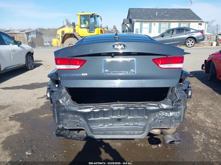 2016 Kia Optima VIN 5XXGT4L39GG087635 IAAI salvage auction — REAR END, Wait Title, sold $2,250 on 2026-07-19 (photo 6)
